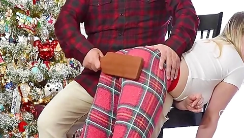 Stevie Rose - Naughty List Paddling - Otk Pajama Paddling - Assume The Position